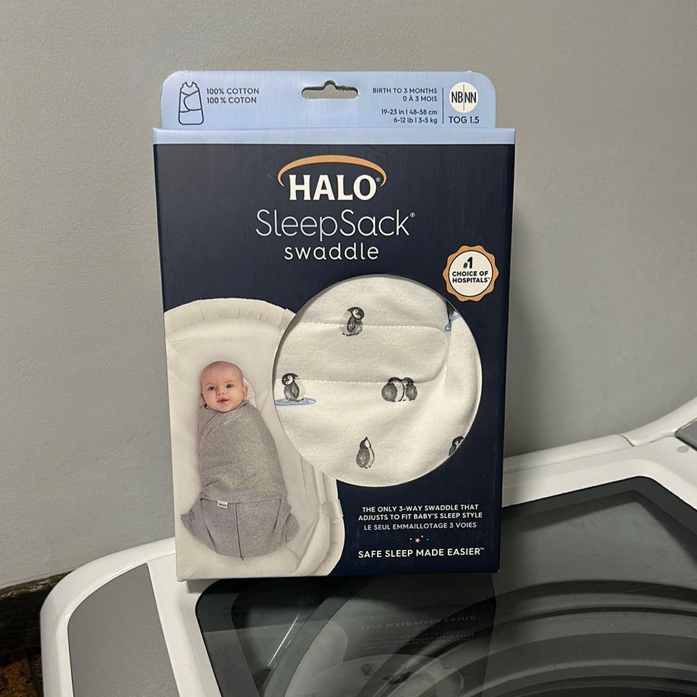 Halo SleepSack Swaddle with Adorable Penguin Pattern
